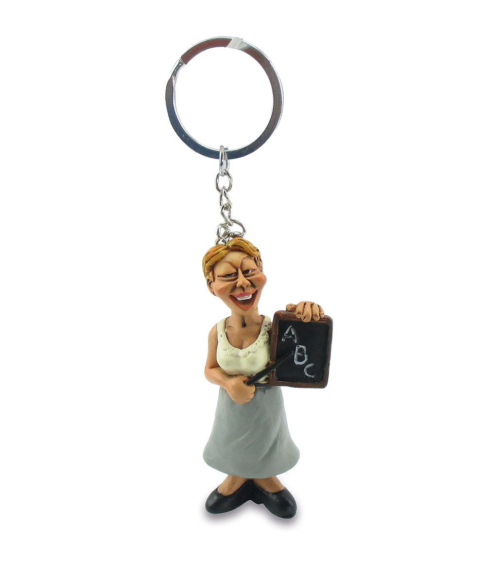 Funny portachiavi "Insegnante", 7,5cm, 12 pezzi