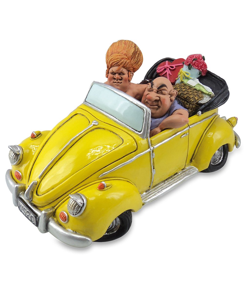 Funny Salvadanaio Maggiolone con coppia 24cm