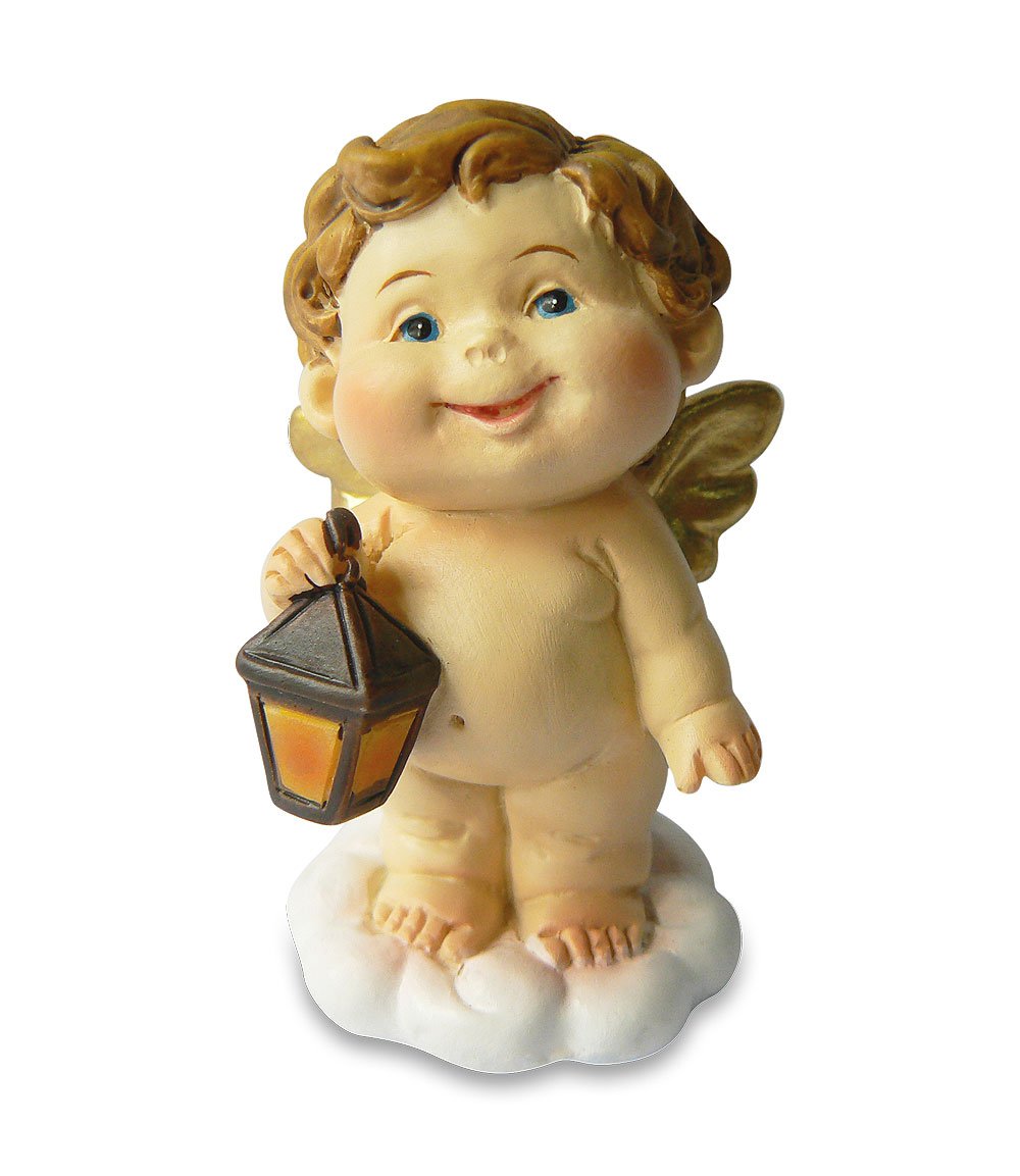 Lucky Angel Collection Angelo 5cm con lanterna confezione da 8 pezzi