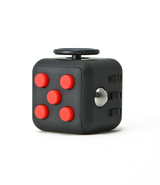 Fidget Cube 3x3 cm CLASSIC nero/rosso