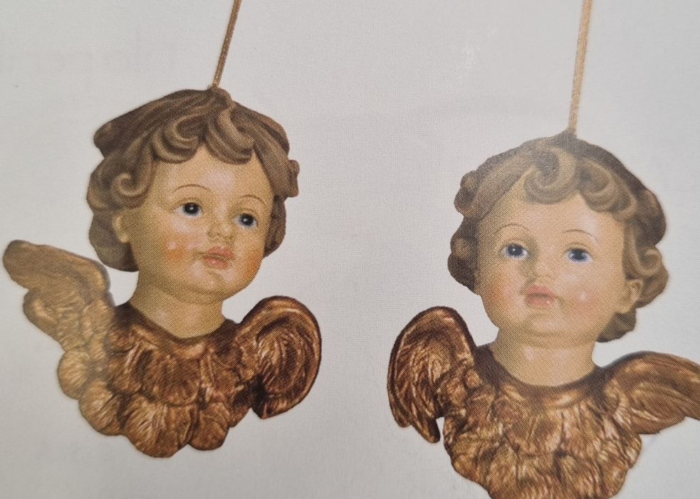 Angeli nostalgia testa 12cm 2 assortiti