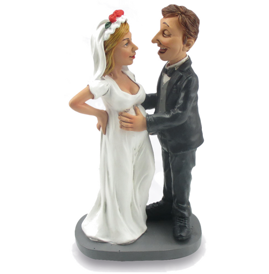 Figura Matrimonio Sposa Incinta, 14,5cm, Funny Jobs