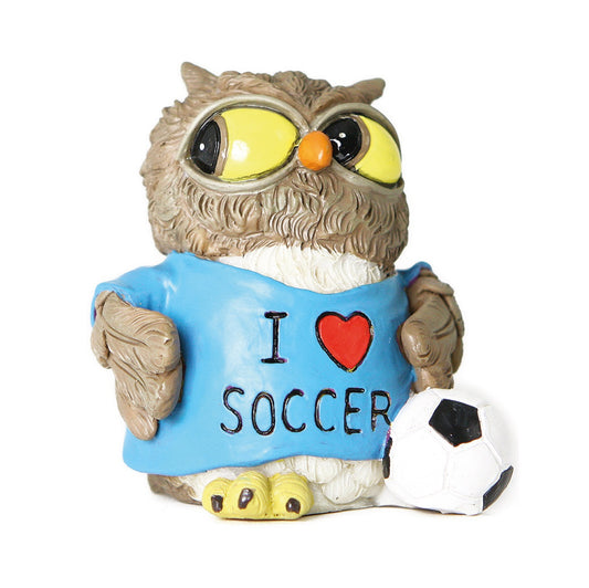 Gufo Calciatore I LOVE SOCCER, 7cm, Funny Gufi