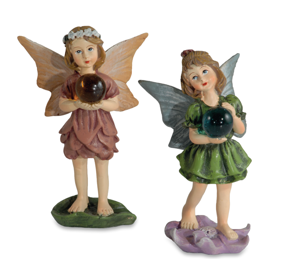 Garden Fairy con sfera, 12 cm,  4 pezzi