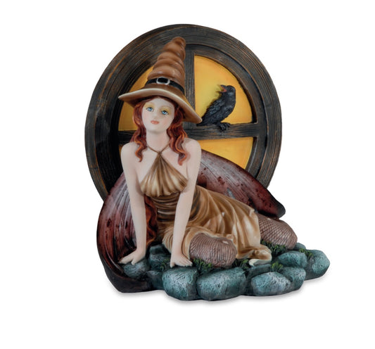 Strega JOEYA con corvo, 19cm, Witches