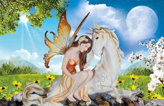 Les Alpes Magnets 3D Fantasy Fairy Land, 8.5 x 5.5cm