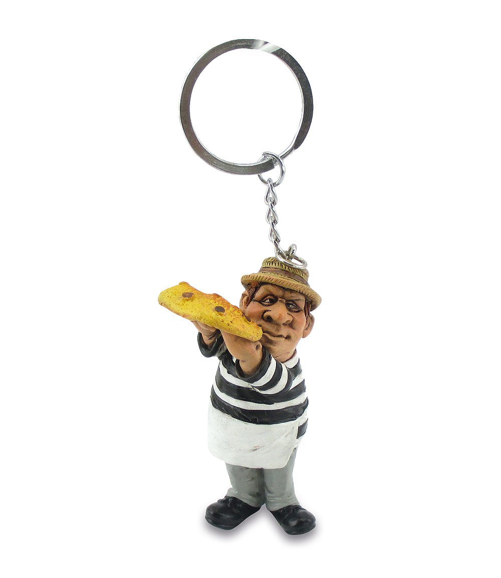 Funny portachiavi "Pizzaiolo", 7,5cm, 12 pezzi