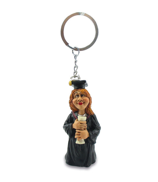 Funny portachiavi "Laureata", 7,5cm, 12 pezzi