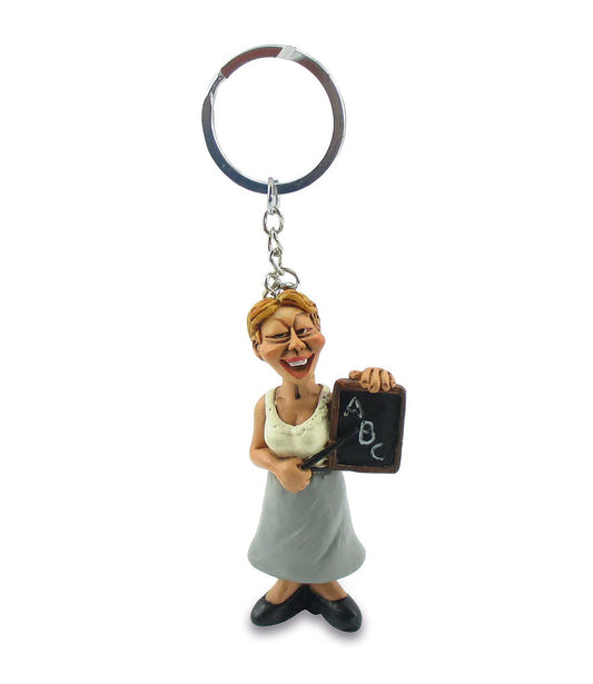 Funny portachiavi "Insegnante", 7,5cm, 12 pezzi