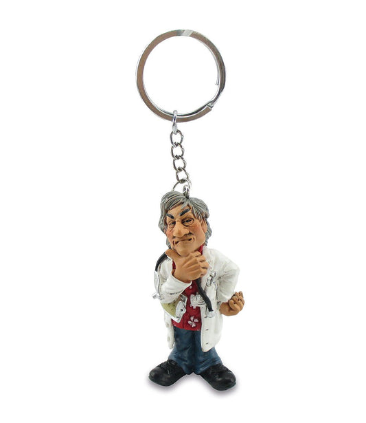 Funny portachiavi "Dottore", 7,5cm, 12 pezzi