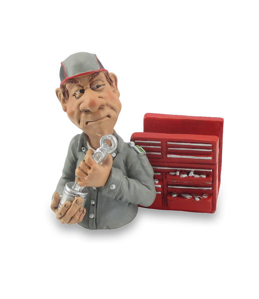 Funny MECHANIC business cell phone holder, 9.5cm