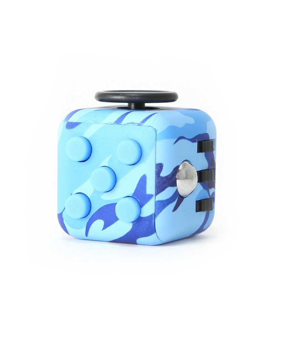 Fidget Cube 3x3 cm LIMITED EDITION Camouflage blue