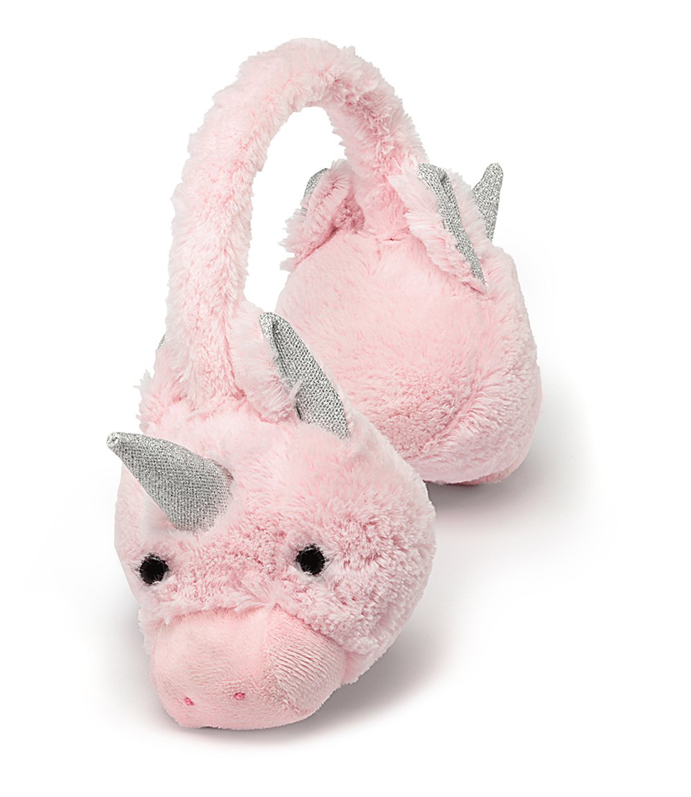 Pelouche Funny scaldaorecchie UNICORNO rosa/oro 16x18cm