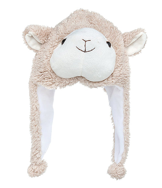 Capello Pelouche Funny PECORA marrone/biancho 30x40cm