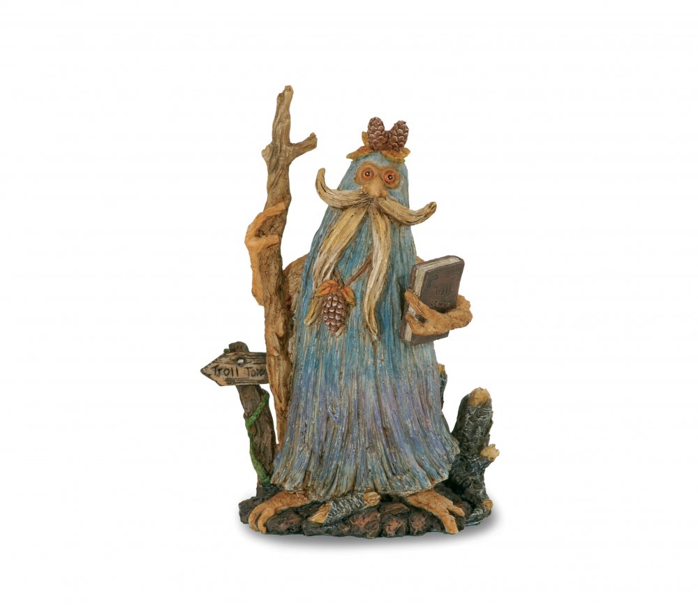 Spirito del bosco bastone e sfera 15cm