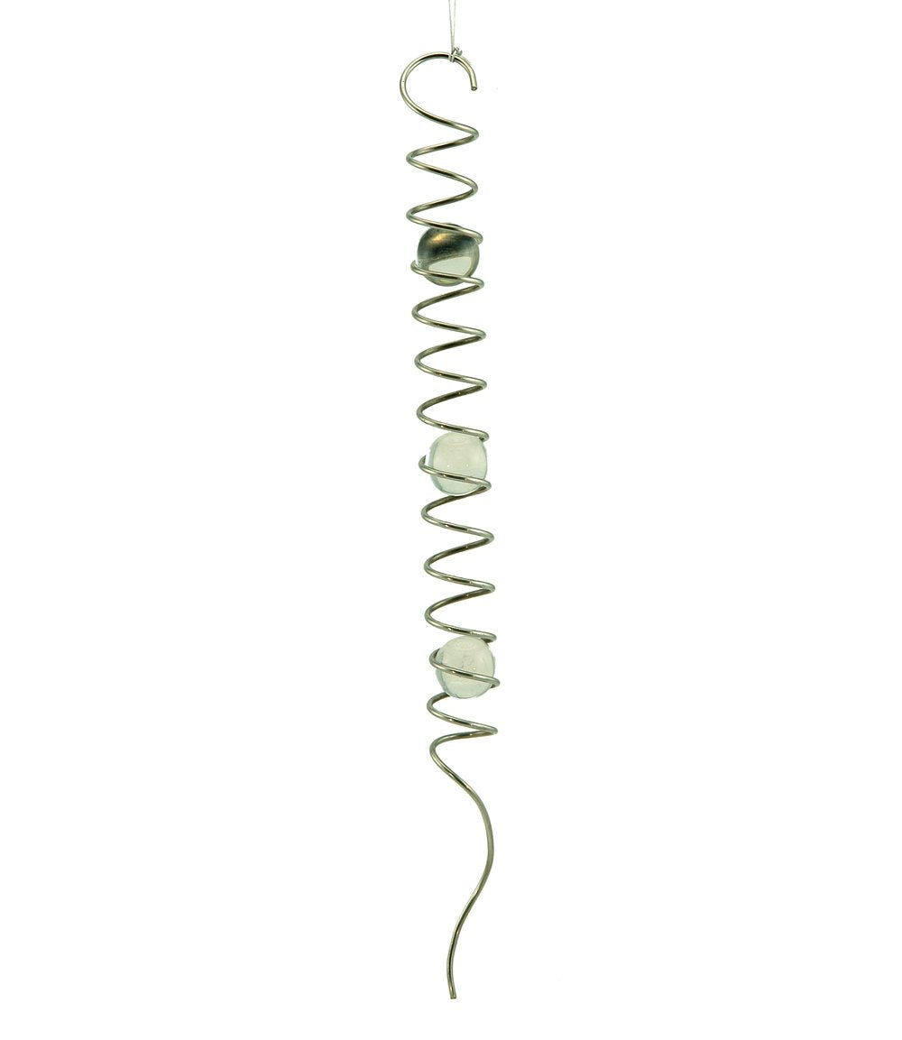 Sonaglio in metallo spirale con 3 sfere, 53cm