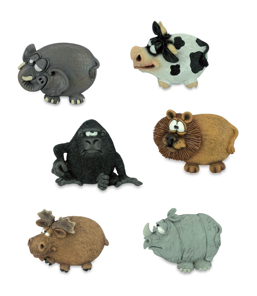 Funny Animal Collection Calamite 5cmm, 12 pezzi