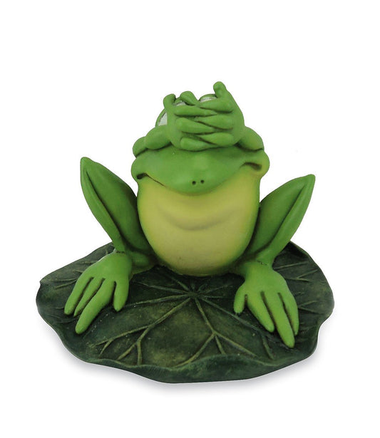 Funny Frog Fred "I don't see..." 10cm