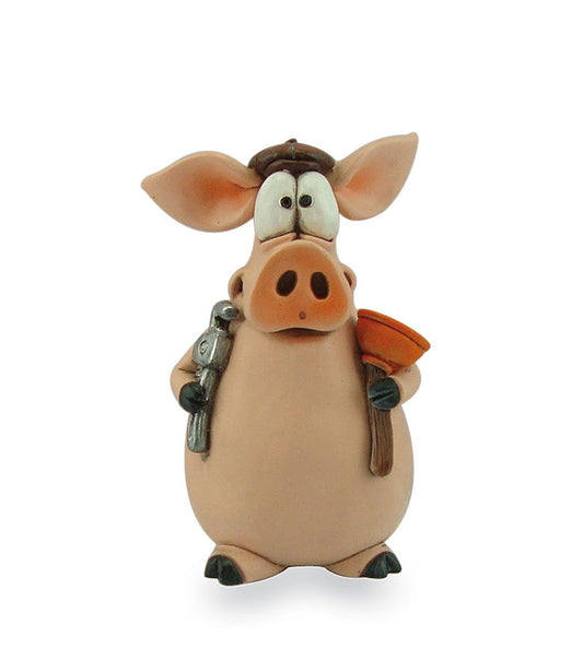 Funny Pig Rolf "Plumber" 9.5cm