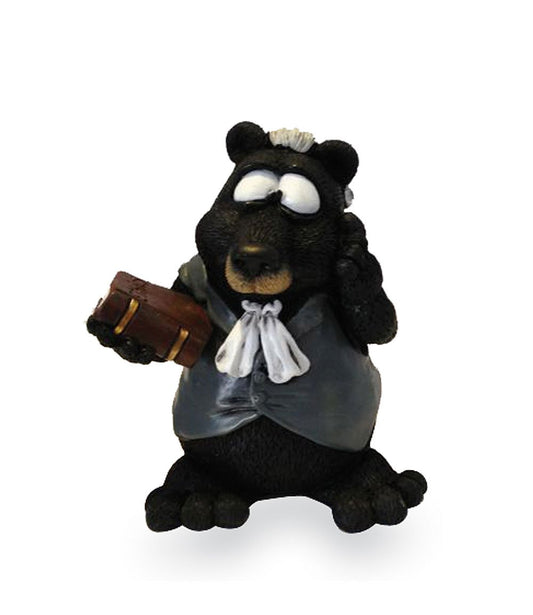 Funny Brown Bear "Lawyer" 9cm