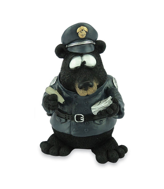 Funny Brown Bear "Policeman" 10cm
