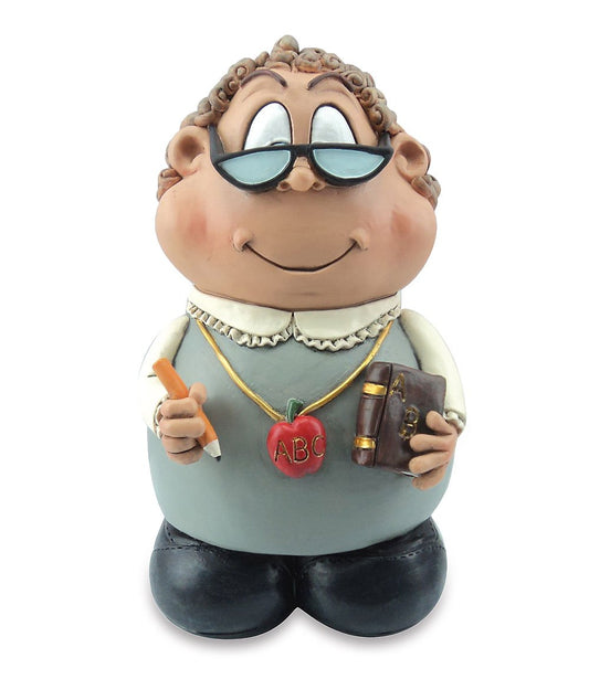 Funny Piggy Bank, Teacher 18.5 cm