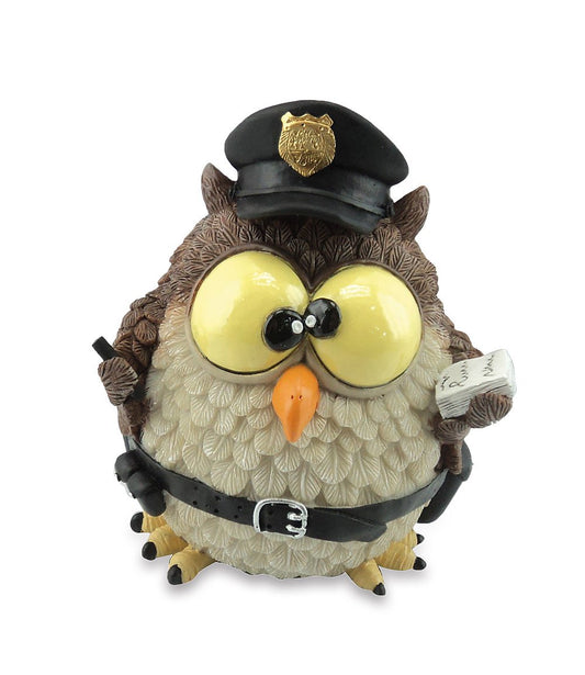 Funny Collection Piggy Bank Owl Policeman 13.5c