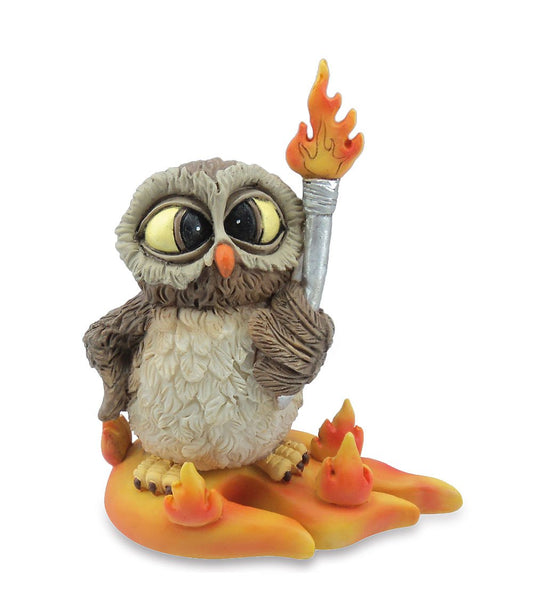 Funny Collection Owl "Fire" 11 cm